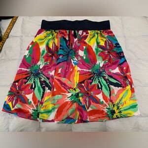 Rafaella 1X plus size colorful Floral Skirt spring cute comfy flirty